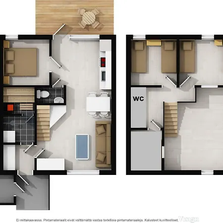 Levin Keskusta, Kaetkaelaeinen B3 Ja D1 Apartmán Levi